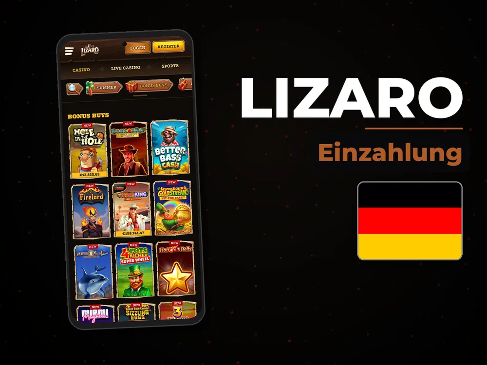 lizaro - Einzahlung