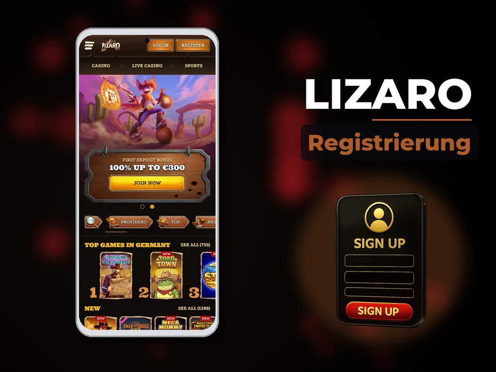lizaro - Registrierung
